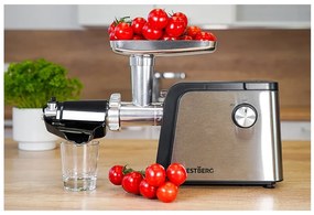 MEGAKOMBO Elektrický mlynček na mäso BestBerg BBM-2500 + nástavce lisu na paradajky a odšťavovače