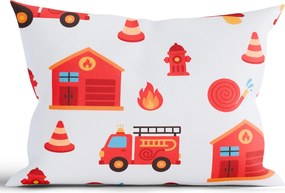 Bavlnená obliečka na vankúš Renforcé 40 × 60 cm - Hasiči