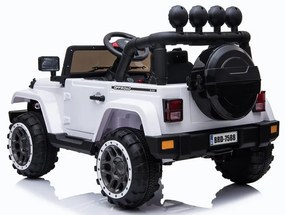 RAMIZ  Elektrické autíčko - Jeep BRD-7588 4x4 - biele - 4x45W - 1x12V10Ah - 2024