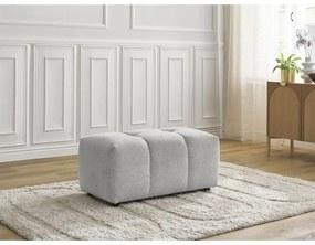 Svetlosivá ženilková podnožka Roxelane – Bobochic Paris