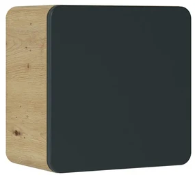 Koupelnová závěsná skříňka Aruba 831 1D dub craft zlatý/vesmírně šedá mat