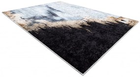 Dywany Łuszczów, Kusový koberec Miro 51573.802 Abstraction blue / gold, 160x220, viacfarebná, chodba / predsieň