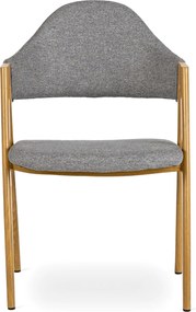 PROXIMA.store - Čalúnená jedálenska stolička RUIZ FARBA: sivá