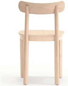 Jedálenská stolička v dekore jaseňa v prírodnej farbe Nara – Teulat