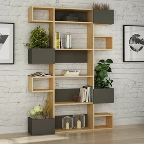 Knižnica Niho Anthracite a Oak