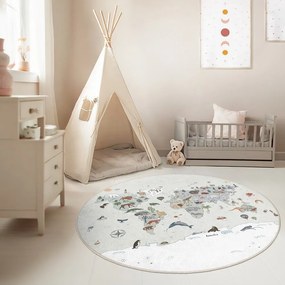 Prateľný detský hrací koberec ø150 cm Big World – Mila Home