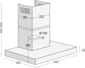 Komínový digestor Concept OPK4660