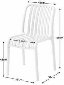 Plastová stolička TREGO, zelená