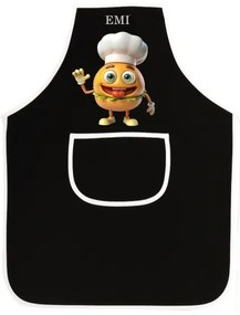 Kuchynská zástera Burger EMI, biela