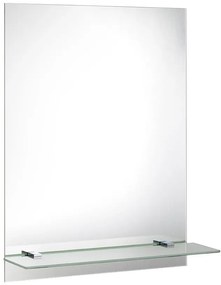 Aqualine, Zrkadlo s policou 60x80cm, vrátane závesov, 22430-01
