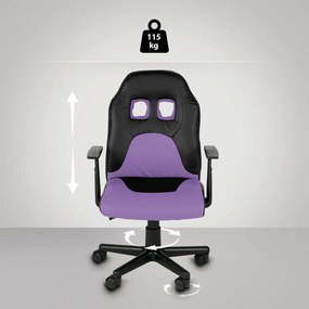 Detská kancelárska stolička Fun - Fialová