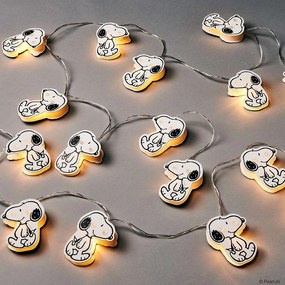PEANUTS LED Papierová svetelná reťaz 20 svetiel