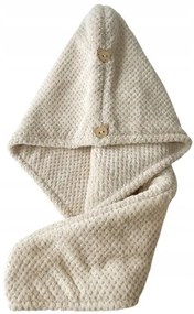 Turban na vlasy HAIRNEST z mikrovlákna, béžový