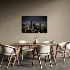 Obraz mesta v oblakoch (90x60 cm)