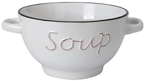 Kameninová miska na polievku Soup 650 ml krémová