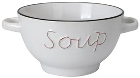 Kameninová miska na polievku Soup 650 ml krémová