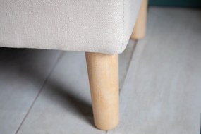 Dizajnová lavica Queen 100 cm béžová