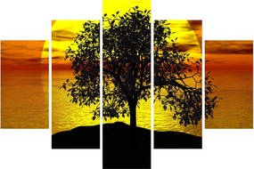 Obraz siluety stromu (150x105 cm)