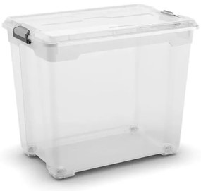 KIS Moover Box XXL transparentný s kolieskami, 80l