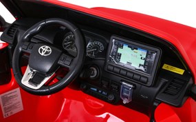 Ramiz Elektrické auto Toyota Hilux pre deti červené + pohon 4x4 + diaľkové ovládanie