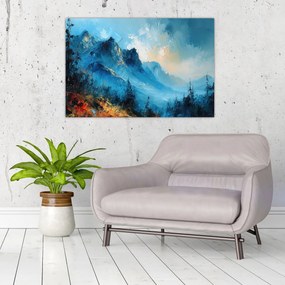 Obraz - Maľba hôr (90x60 cm)