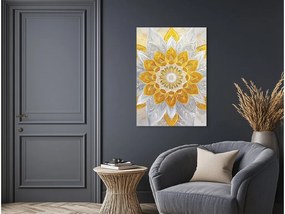 drevko |  Kvetinová mandala Zlatý lúč