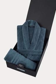 Soft Cotton Luxusný pánsky župan PREMIUM s uterákom 50x100 cm v darčekovom balení