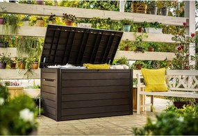 Hnedý plastový záhradný úložný box Ontario – Keter