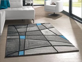 Koberec Brilliance 80x150 cm, šedo-tyrkysová abstrakcia%