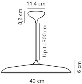 DFTP by Nordlux - LED Stmievateľný luster na lanku ARTIST LED/24W/230V pr. 40 cm medená