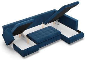 Sedacia súprava FORESTA Poso v tvare U, pravá granátová