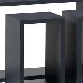 Set troch nástenných políc sivé P-009 GREY2 (3 ks)