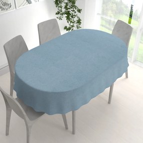 Biante Dekoračný oválny obrus BKW-210 Svetlo modrý žíhaný 100x140 cm