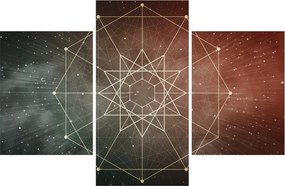 Obraz - Vesmírny dodecagram (90x60 cm)