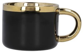 Šálka SINNES s tanierikom a lyžičkou ALL 978061 čierna