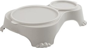 Rotho Miska na krmivo a vodu pre psov a mačky, dvojitá s vekom, SALLY - krémová