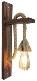 Nástenné svietidlo AHSAP 1xE27/40W/230V borovica orech