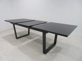 Doppler LIVORNO - záhradný rozkladací stôl 180/240 x 100 cm, hliník + sklo