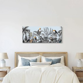 Obraz zvierat v tropickom lese (120x50 cm)