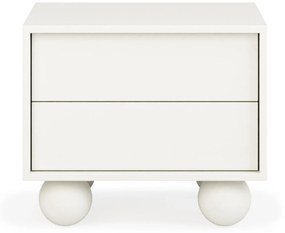 Noční stolek FRANCESCO 54 cm bílý