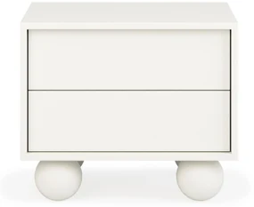 Noční stolek FRANCESCO 54 cm bílý