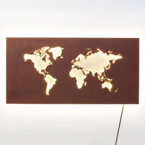 KARE Map nástenné LED s káblom a zástrčkou