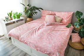 Jahu Posteľné obliečky bavlna Pink Blossom, 140x200, 70x90
