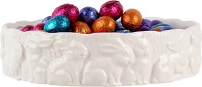Keramická servírovacia miska s králikmi Rabbit - Ø 20*5 cm