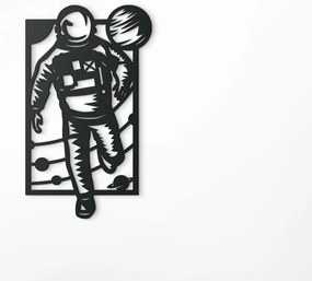 drevko Obraz na stenu Astronaut Rozmer obrazu: 44,5 x 26 cm, Farba dekorácie: Čierna