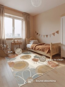 Hanse Home, Detský koberec Adventures 106426 Cream Multicolor, 160x235, viacfarebná, detská izba