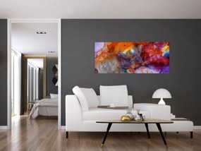 Obraz - Abstraktné atramentové umenie (120x50 cm)