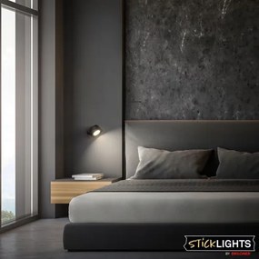 Briloner 3896015 - zatemnjujoča polnilna stenska LED-svetilka LED/1,6W/5V 1500 mAh črna