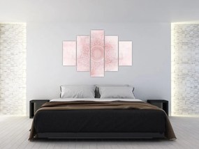 Obraz - Ružová mandala (150x105 cm)