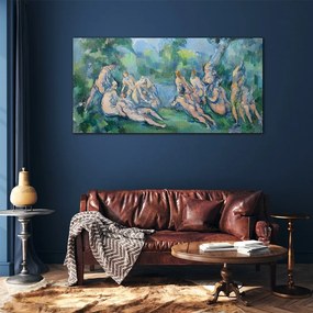 Sklenený obraz Kúpanie paul cézanne